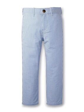 Hope & Henry Organic Seersucker Suit Pant in Blue Seersucker Size 3T